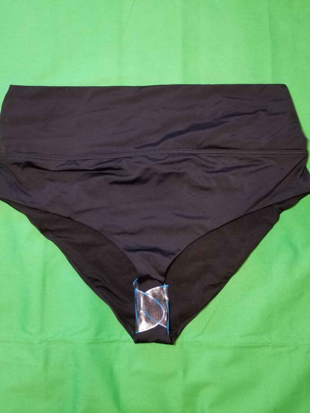 Asos Design Black Swim Brief Bottom Swimwear Size 12 Vacation Beach NWOT